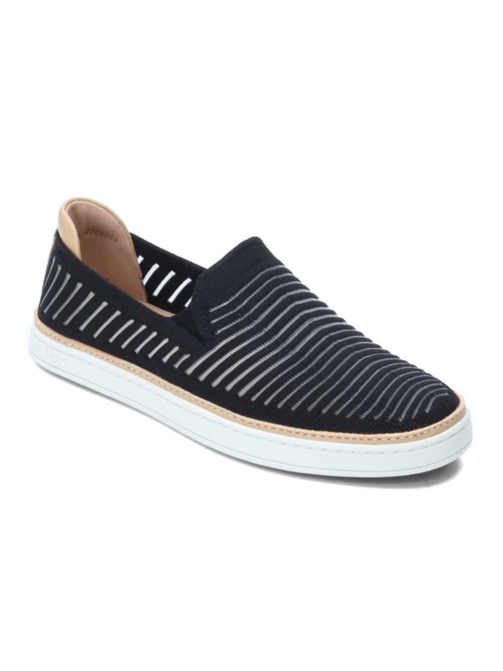 UGG Sammy Breeze Black Sheer Knit Slip-On Sneakers Size 10